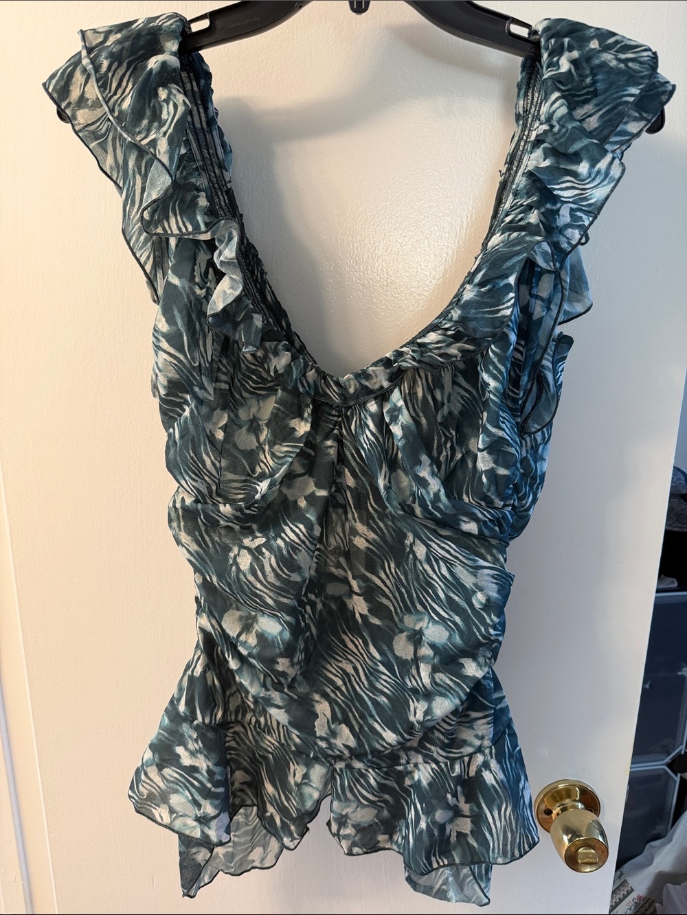 Blythe Printed Ruffled Top - Picture 7 of 7